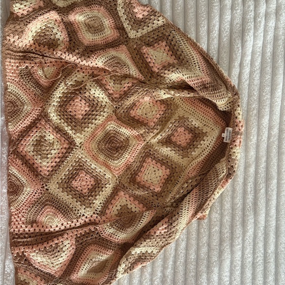 Chasing Unicorns Blues Before Sunrise Crochet Robe Dress S/M - Picture 8 of 8